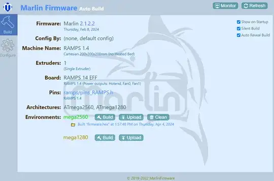 Screenshot of succesful compilation after fixing Marlin version 2.1.2.2 enter image description here