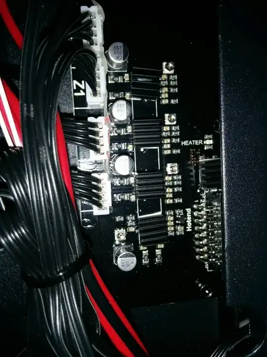 Closeup of Prusa i3 Plus custom board #3