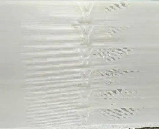 My print (basic PLA at 200 deg C):