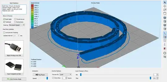 Screenshot of half rendered preview
