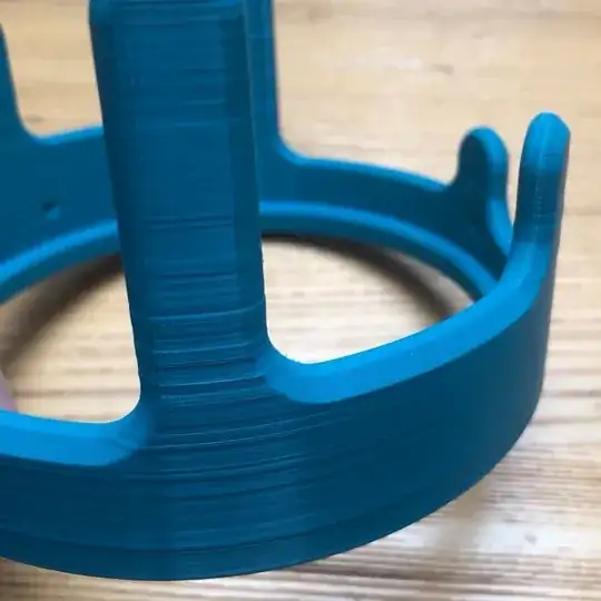 Image showing uneven layers