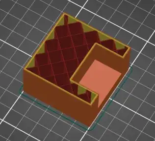 Screenshot of the preview of a 3D model in PrusaSlicer