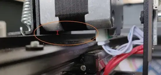 Adequate clearance between motor and bar