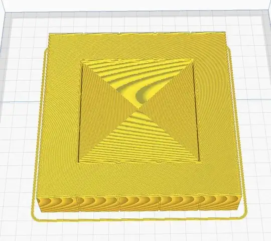 Slicing preview - top Slicing preview - top