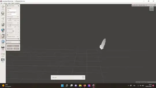 Screenshot of Meshmixer - after make solid