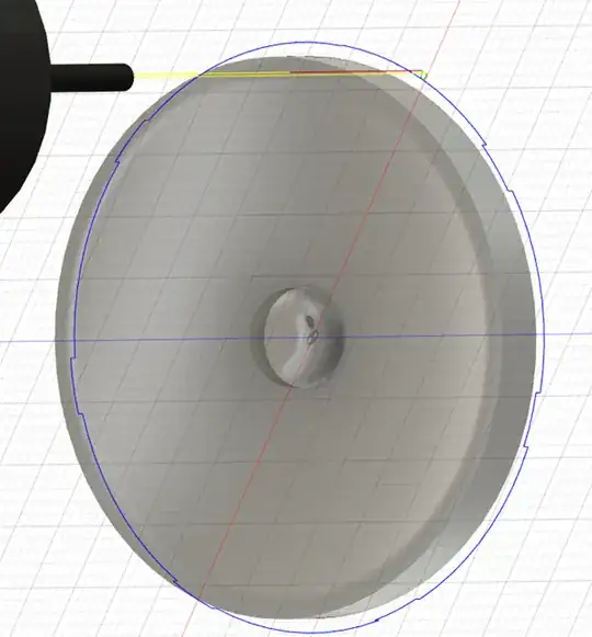 Screenshot of Fusion 360 model and route Screenshot of Fusion 360 model and route