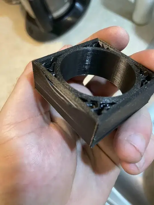 Example of delamination in printed part 3