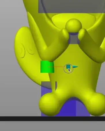 Putting cylinder support enforcer in place Putting cylinder support enforcer in place