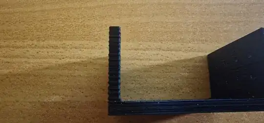 Close-up on left side