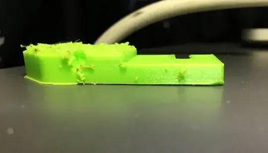 Side view printed part