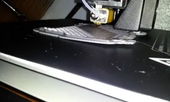 Photo of print warping in corner