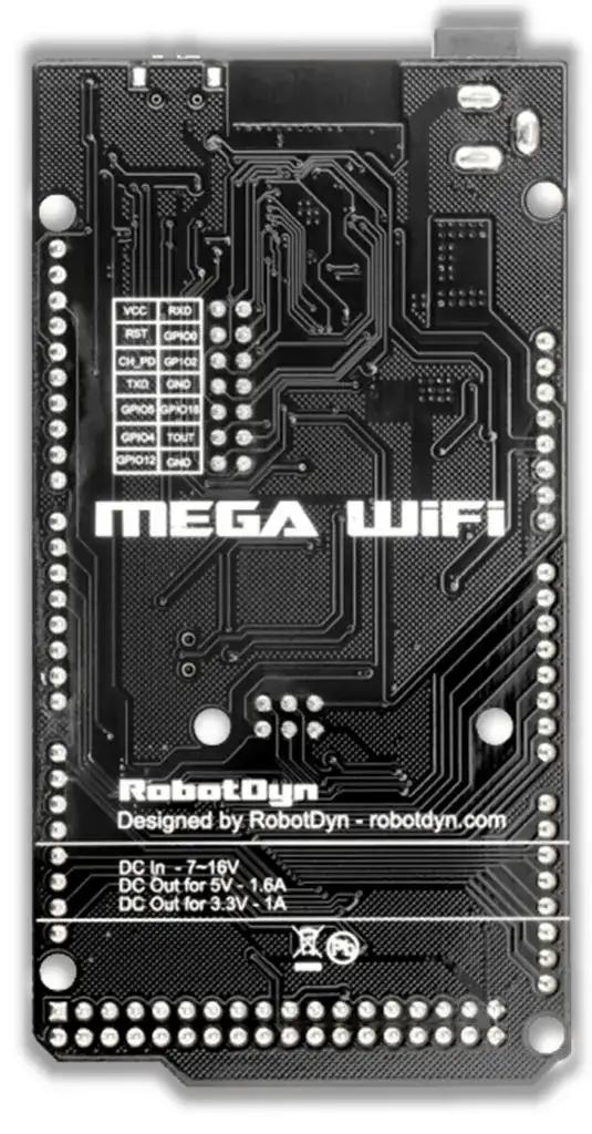 RobotDyn board (rear)