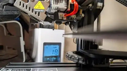 Nozzle too far forward