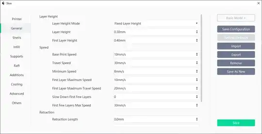 Model Layer Settings
