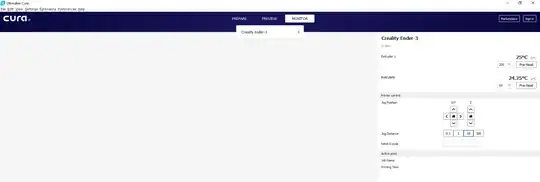 Cura GUI: Monitor Interface