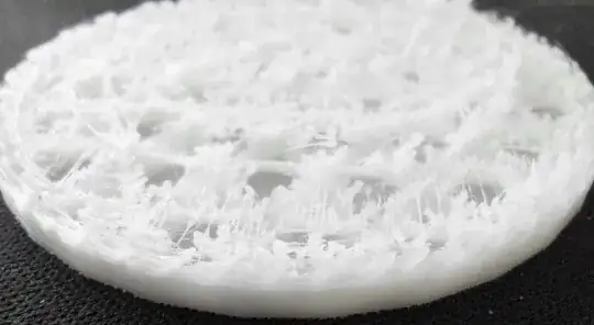 Side view of the badly printed model