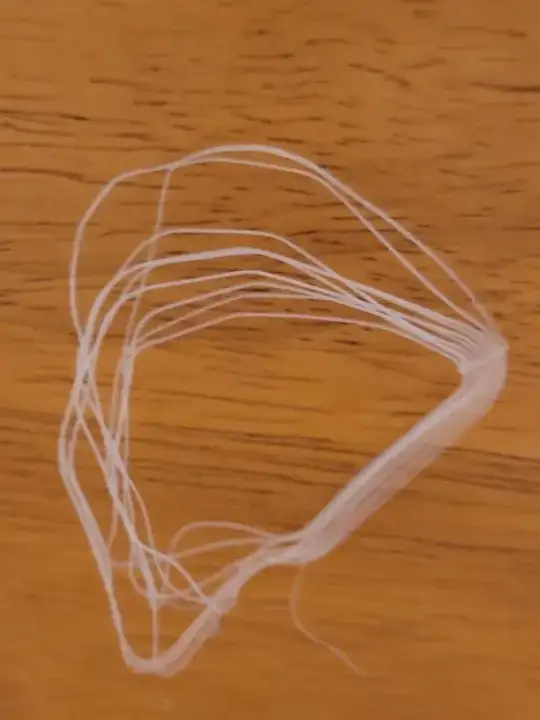 Flimsy printed filament