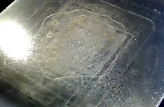 Filament residue on bed