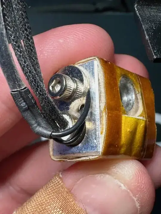 thermistor connection on the hotend