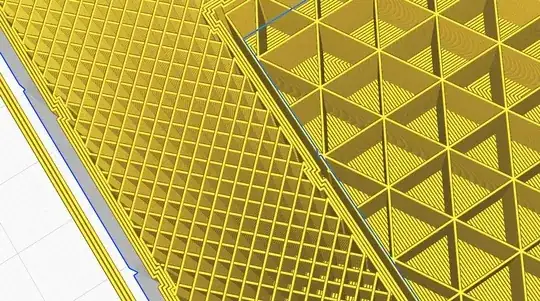 Close up of support structures midway Close up of support structures midway