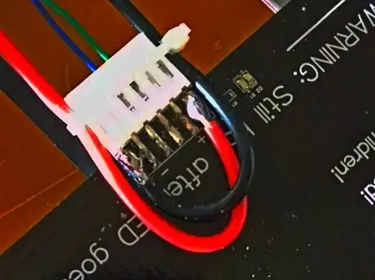 Anet heatbed soldered to the back of the connector Anet heatbed soldered to the back of the connector