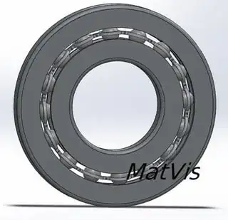 Caged deep-grooved ball bearing - MatVis