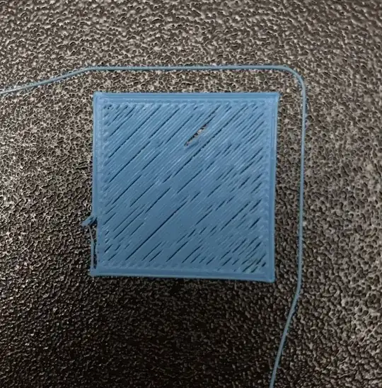 Back Right Corner of Z Calibration Pattern