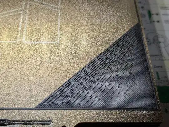 Photo of the first layer from a different angle Photo of the first layer from a different angle