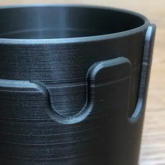 Image showing squished in layers