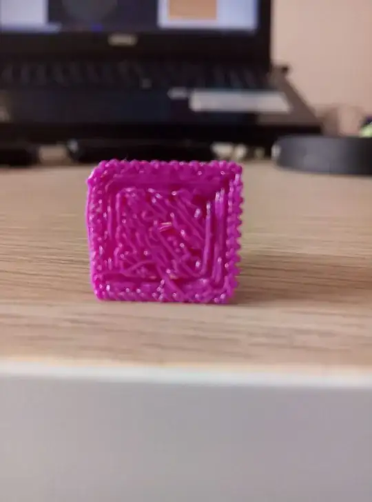 Close up of failed print Close up of failed print