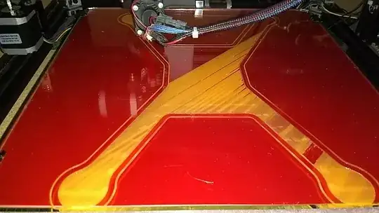 See diagonal traces where plastic didn't extrude