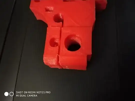 Close up of extruder drive