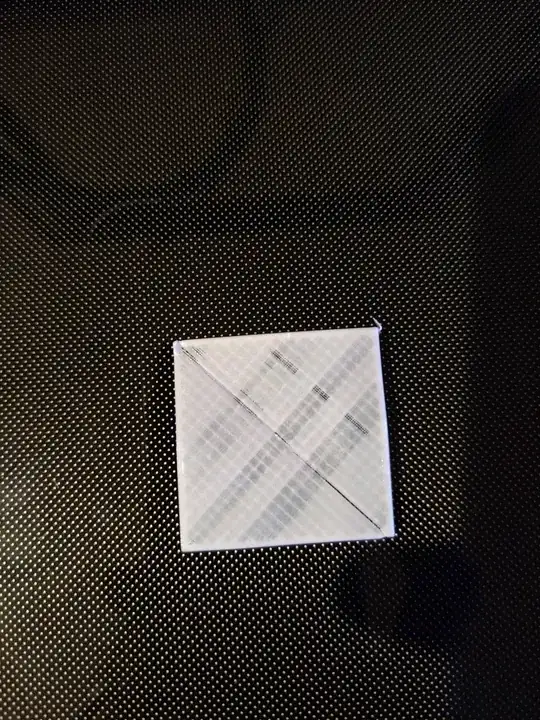 Another printed model with thinly printed areas