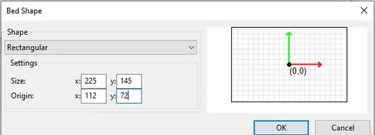 print bed origin setup