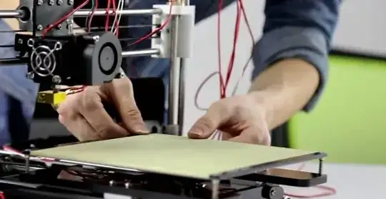 White or cream tape on heated bed