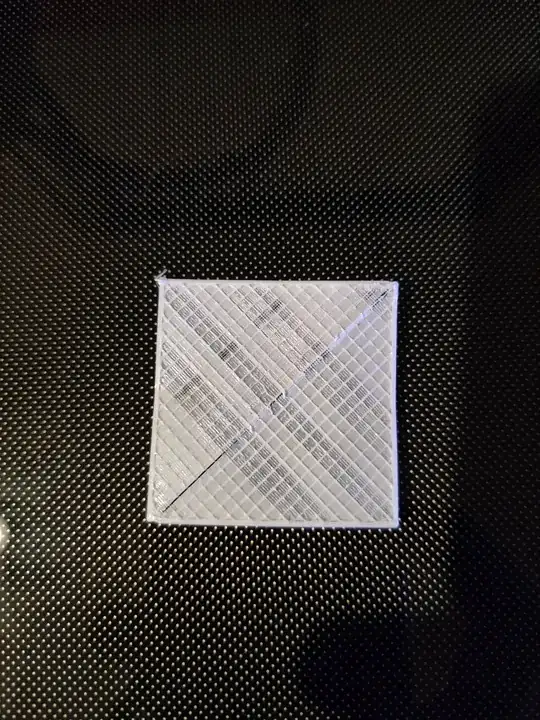 Printed model with thinly printed areas