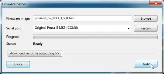 Screenshot firmware update details