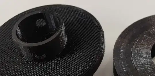 on the left a view of the bottom above support layer and right the support with roof layer enter image description here