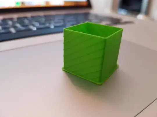 first attempt - extrusion multiplier - 1