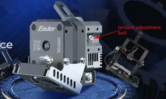 Tension adjustment bolt