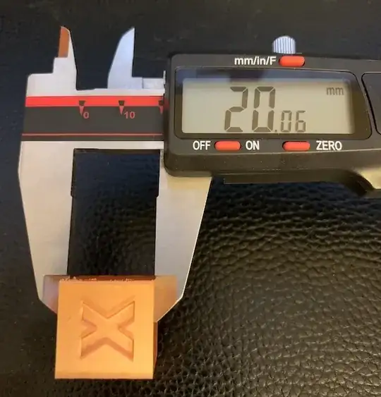 Revised 20 mm test cube