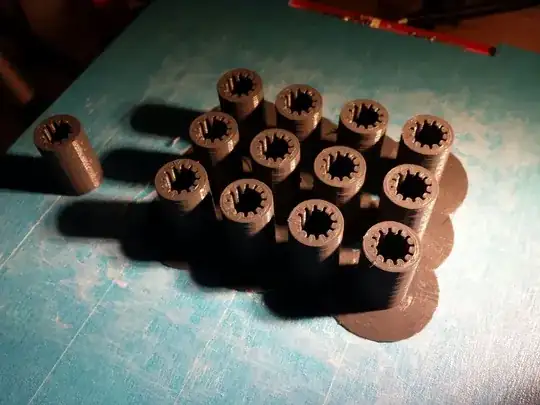 Photo of a number of 3D printed models that printed well