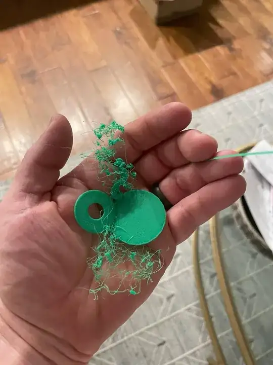 Photo of a 3D printed model with errors