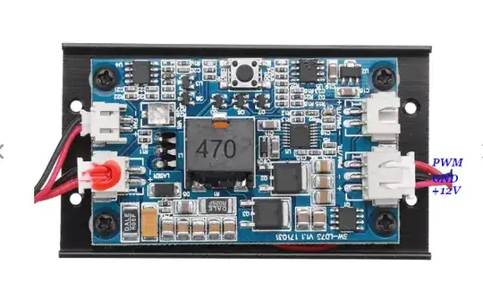 Wiring of laser power control module