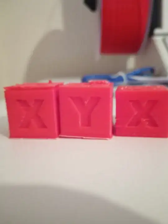 Layer was peeled of on previous prints