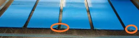 Printed samples with burned edges Printed samples with burned edges