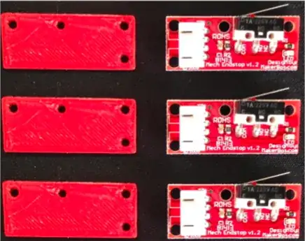 Endstops and PCB mounted mechanical switches for the Sintron Kossel