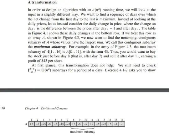 The Maximum Sub-array problem