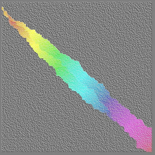 view of an infinite binary tree maze