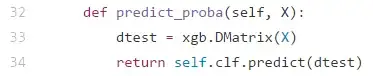 XGBoost Predict_Proba Code
